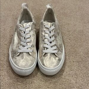 Metallic Silver Women's Sneakers